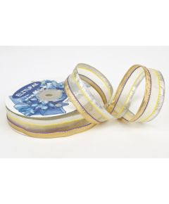 лента органза "декората" (кремовый), Цвет: кремовый