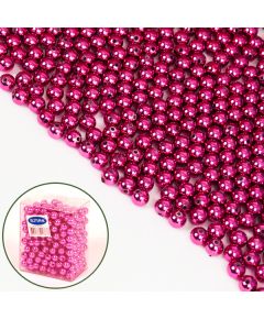 бусы металлизированные (малиновый), Цвет: малиновый