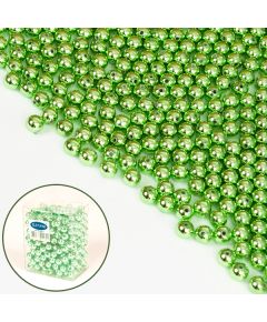 бусы металлизированные (зелёный), Цвет: зелёный
