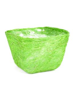 кашпо из сизаля квадратное (светло-зелёный), Цвет: светло-зелёный