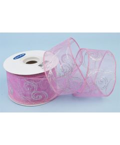 лента с рисунком (розовый), Цвет: розовый
