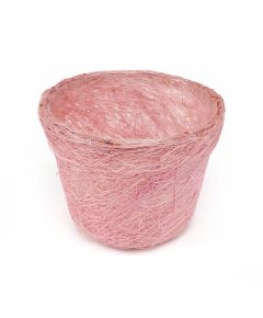 кашпо из сизаля круглое (розовый), Цвет: розовый