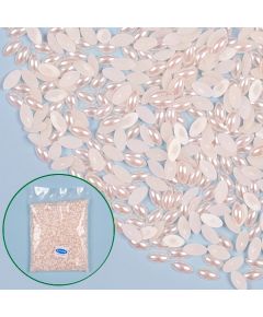 бусы половинчатые "рис" (кремовый), Цвет: кремовый