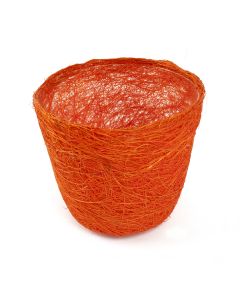 кашпо из сизаля круглое (ярко-оранжевый), Цвет: ярко-оранжевый