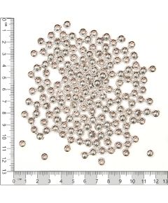 бусы металлизированные (серебряный), Цвет: серебряный