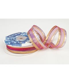 лента органза "декората" (розовый), Цвет: розовый