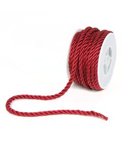 шнур плетёный (бордовый), Цвет: бордовый