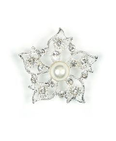 брошь "ажурный цветок"