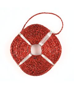 верёвка металлизированная 4 мм (красный), Цвет: красный