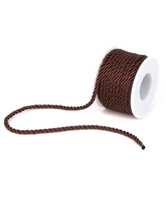 шнур плетёный (тёмно-коричневый), Цвет: тёмно-коричневый