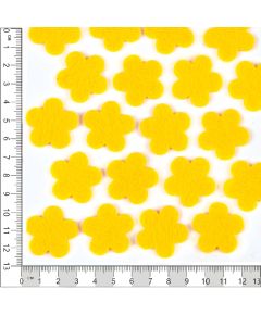 фетровый декор "цветочки" (жёлтый), Цвет: жёлтый