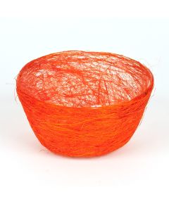 кашпо из сизаля круглое "диффенбахия" (ярко-оранжевый), Цвет: ярко-оранжевый
