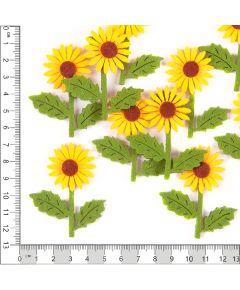 фетровый декор "подсолнух"