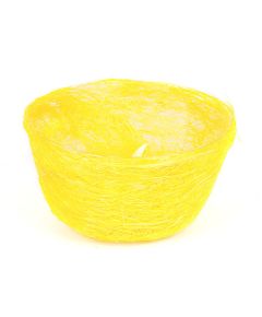 кашпо из сизаля круглое "диффенбахия" (лимонный), Цвет: лимонный