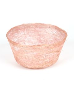 кашпо из сизаля круглое "диффенбахия" (розовый), Цвет: розовый