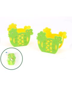 кашпо "курочка" (зелёный), Цвет: зелёный