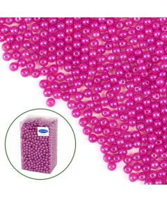 бусы перламутровые (фуксия), Цвет: фуксия