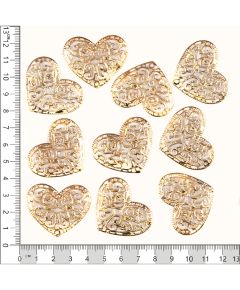 декор из металла "сердечко ажурное"