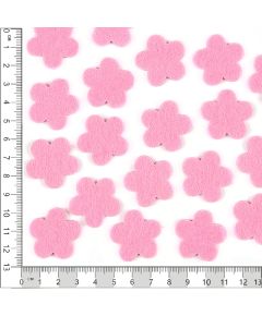 фетровый декор "цветочки" (розовый), Цвет: розовый