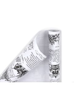 крафтовая бумага "россия" (чёрный на белом), Цвет: чёрный на белом