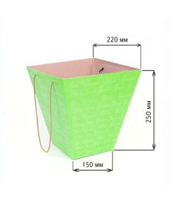коробка для букетов (салатовый), Цвет: салатовый