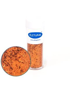 глиттер "реснички" (медный), Цвет: медный