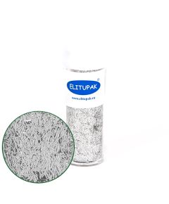 глиттер "реснички" (серебряный), Цвет: серебряный