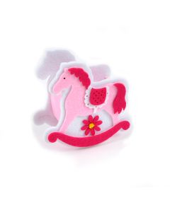 кашпо "детская лошадка" (розовый), Цвет: розовый