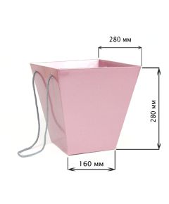 коробка для букетов "премиум" (розово-сиреневый), Цвет: розово-сиреневый