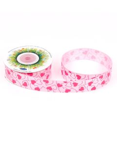 лента с рисунком "сердца" (светло-розовый), Цвет: светло-розовый