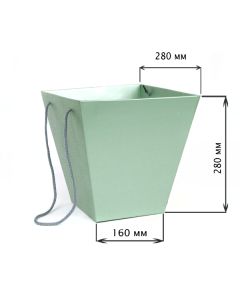 коробка для букетов "премиум" (зелёный), Цвет: зелёный