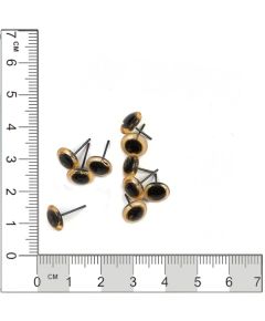 глазки из стекла (жёлтый), Цвет: жёлтый