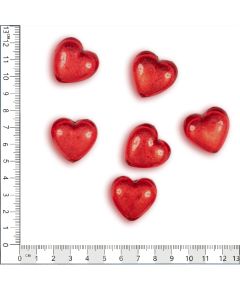 сердечки "карамель" (красный), Цвет: красный