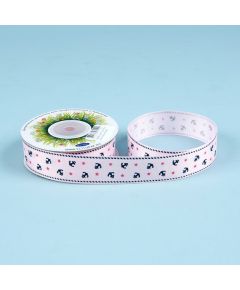 лента с рисунком "малый якорь" (розовый), Цвет: розовый