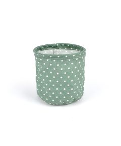 кашпо из ткани "горох" (зелёный), Цвет: зелёный