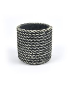 кашпо "имитация веревки" (чёрный), Цвет: чёрный