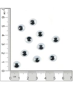 глазки из пластика круглые