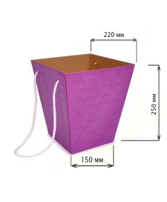 коробка для букетов (фиолетовый), Цвет: фиолетовый