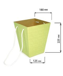 коробка для цветов (салатовый), Цвет: салатовый