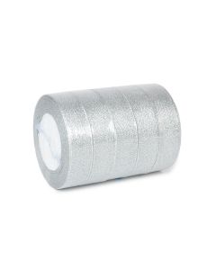 лента металлизированная 2,5 см*23 м (серебро), Цвет: серебро
