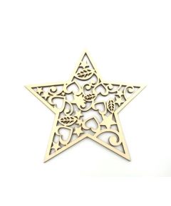 ПР017/1 Подвес резной "Звезда" №1 11 см (1 шт)