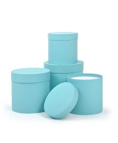 набор коробок d=200/180/160/150 мм h=200/180/160/150 мм (бирюзовый), Цвет: бирюзовый