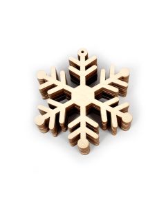 подвес резной снежинка (10 шт. в упак)