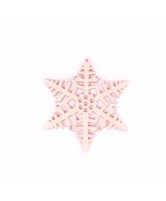 подвес резной снежинка (1 шт)
