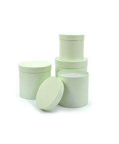 набор коробок "маджестик" d=200/180/160/150 мм h=200/180/160/150 (светло-ментоловый), Цвет: светло-ментоловый