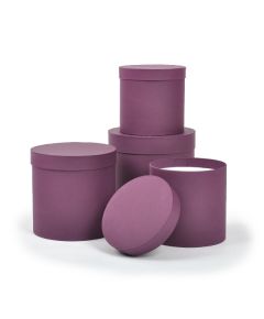 набор коробок d=200/180/160/150 мм h=200/180/160/150 мм (фиолетовый), Цвет: фиолетовый