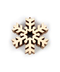 подвес резной снежинка (10 шт. в упак)