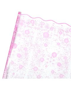 плёнка с рисунком "конфетти" (розовый), Цвет: розовый