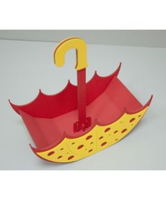 Кашпо "Зонт" с короткой ручкой красный, желтый 300*150*125(450) мм