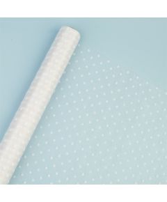 органза с рисунком "горох" (белый), Цвет: белый